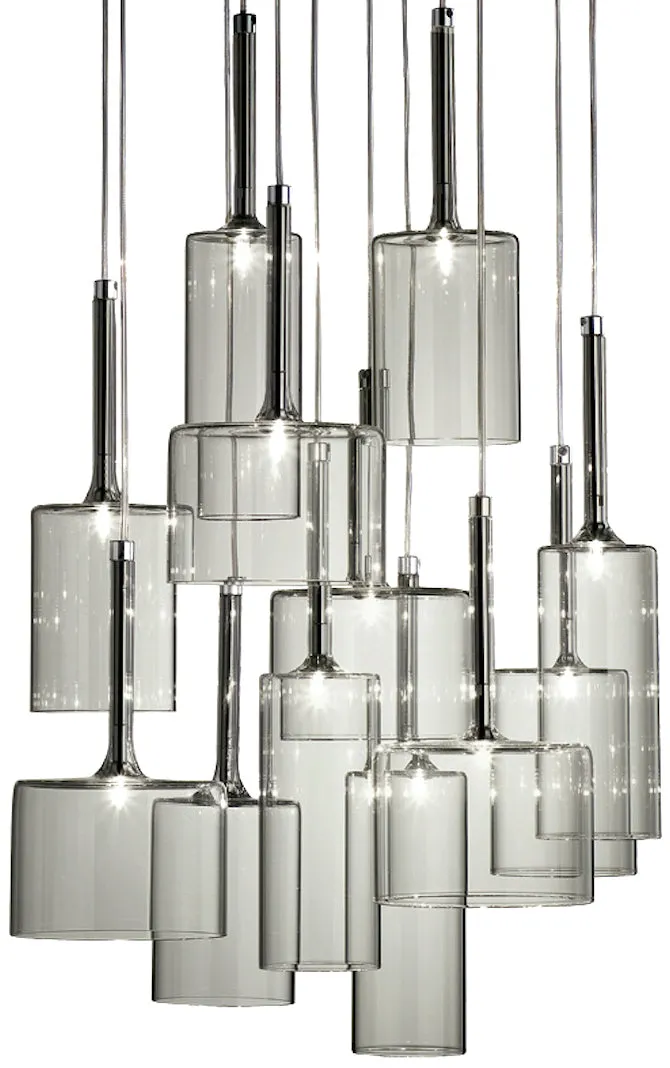 Red, Grey, Crystal And Bronze Spillray Sp12 From Axo Light