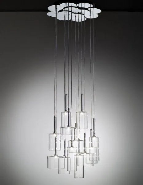 Red, Grey, Crystal And Bronze Spillray Sp12 From Axo Light