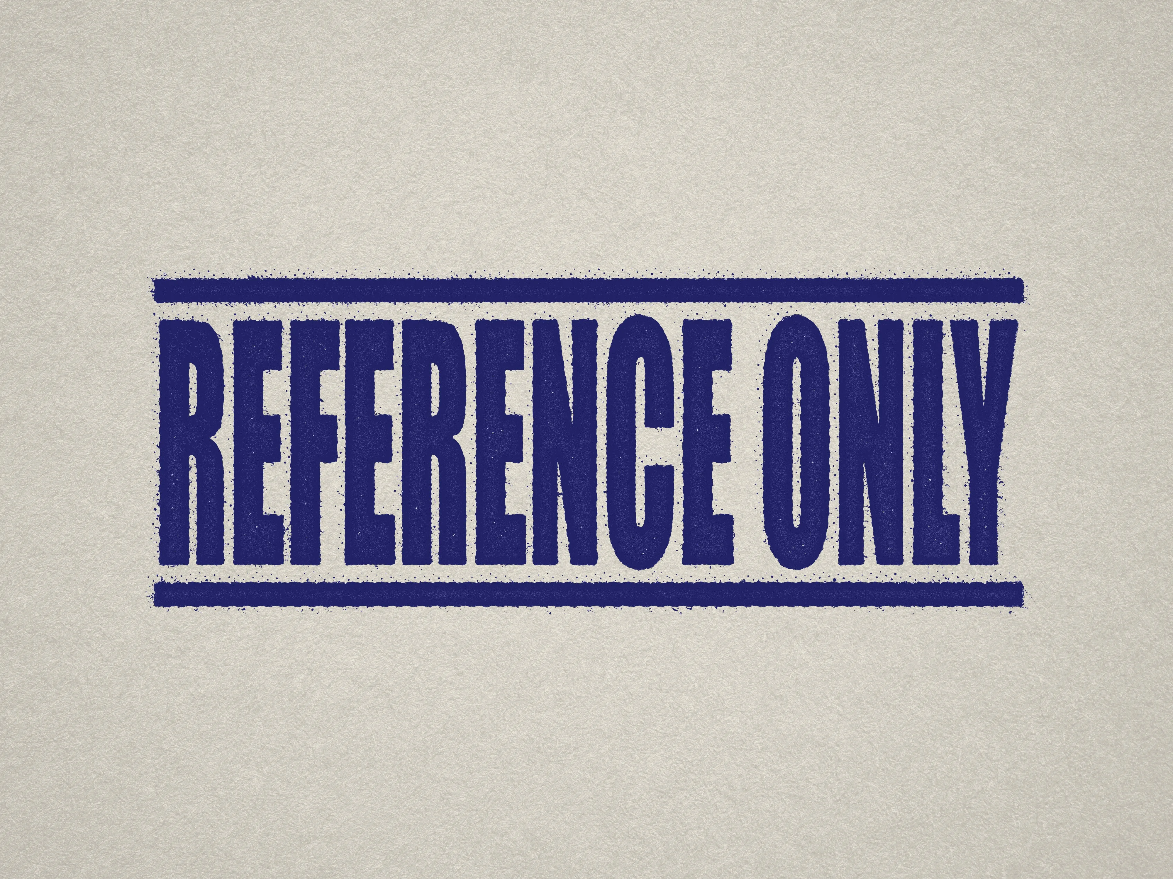 Reference Only Stamp