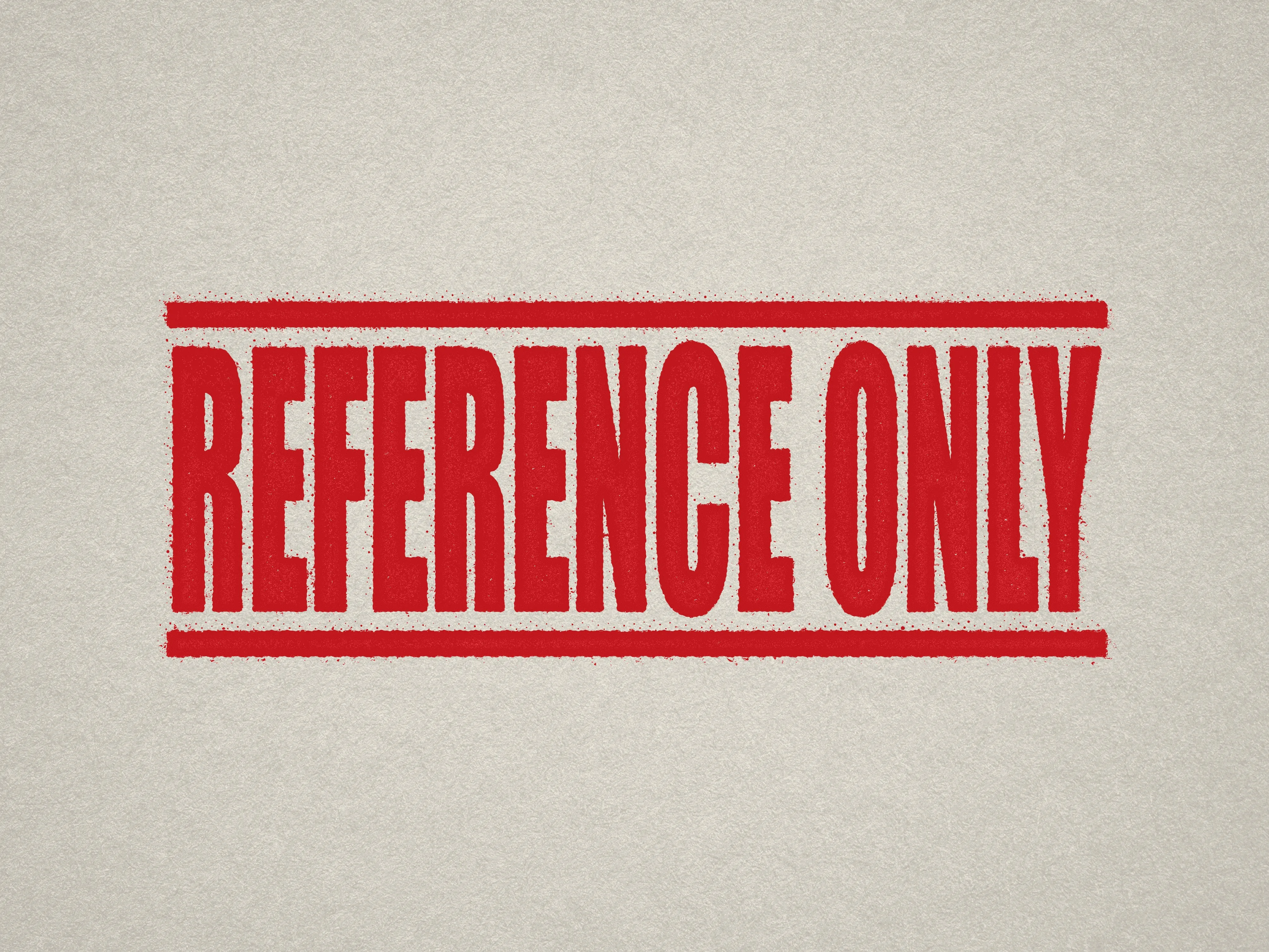 Reference Only Stamp