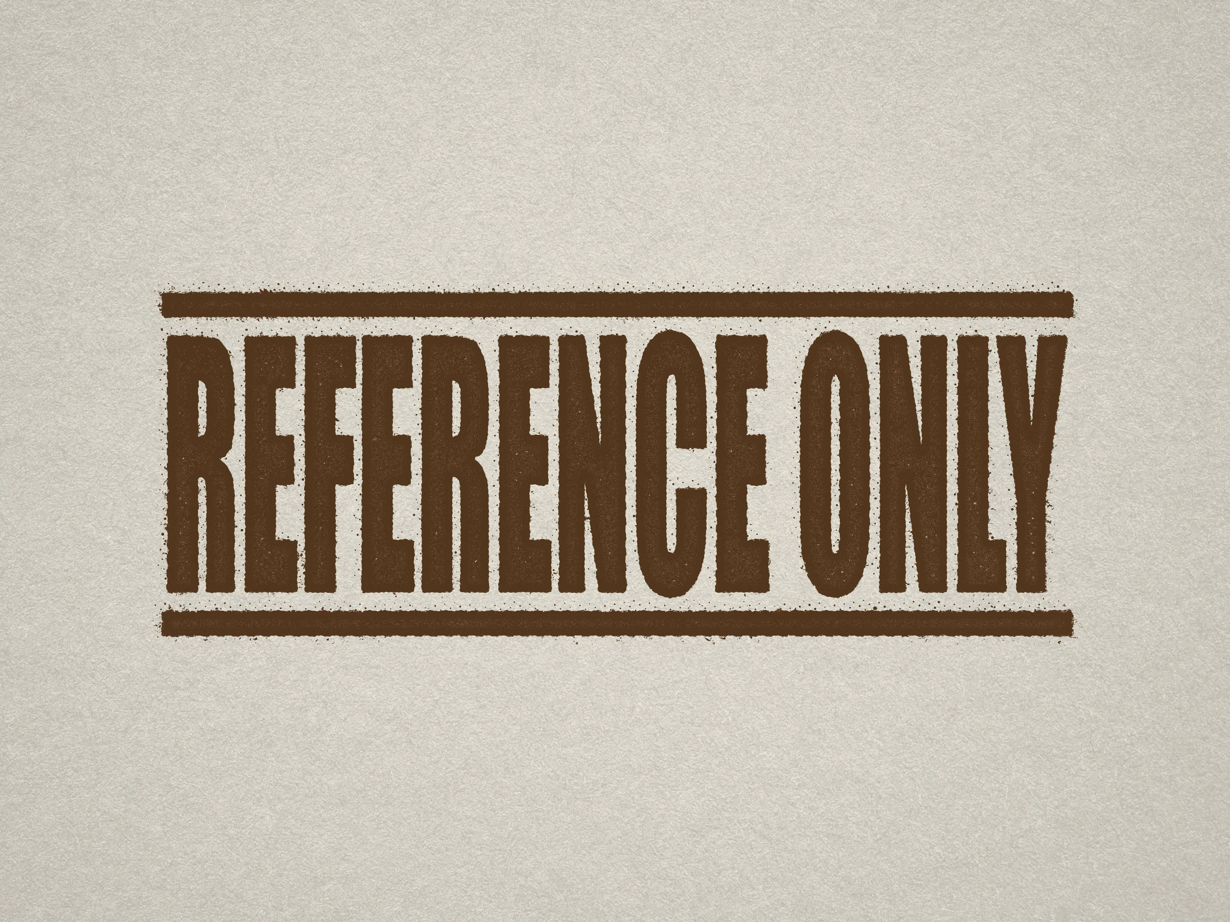 Reference Only Stamp