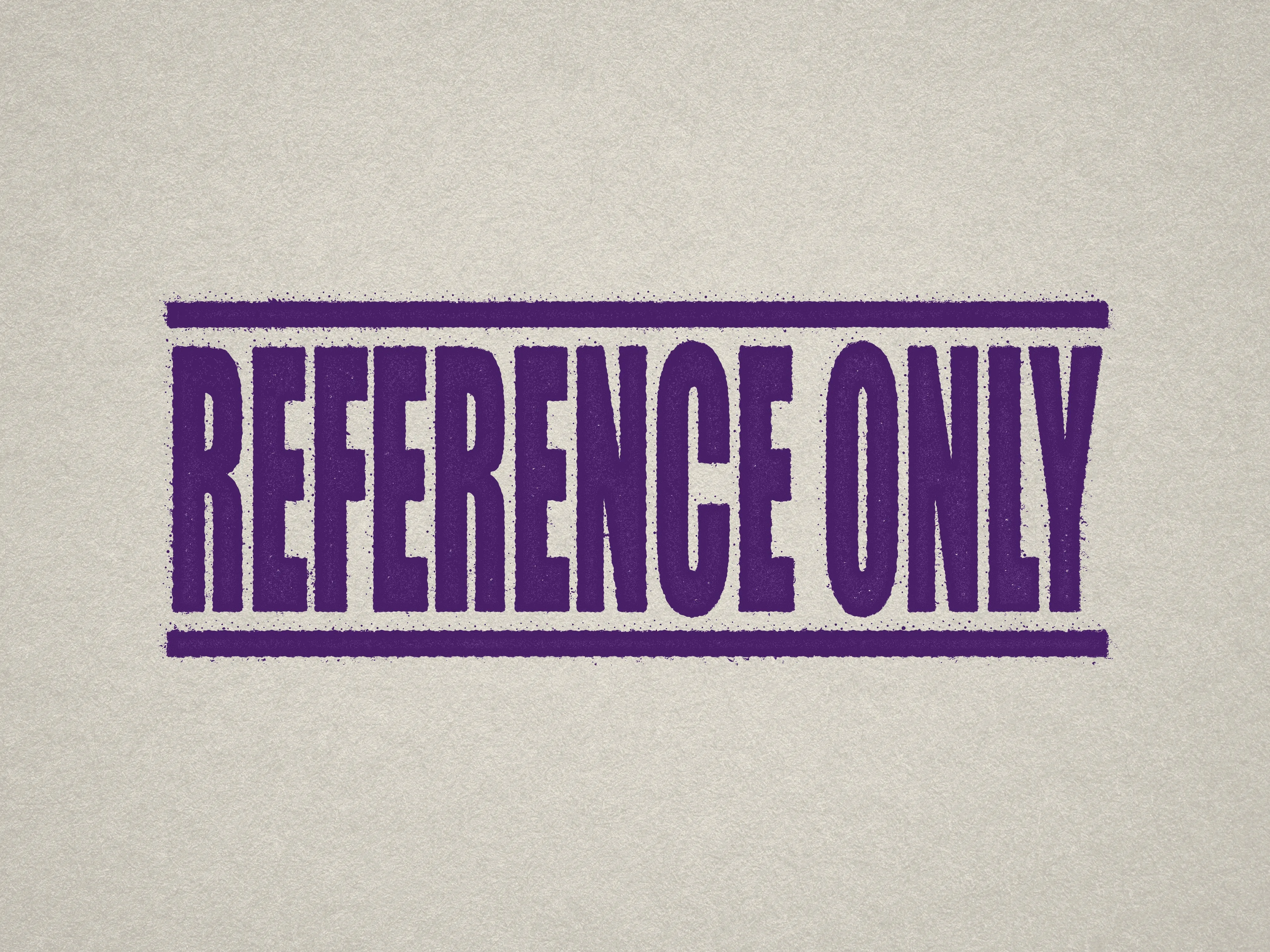 Reference Only Stamp