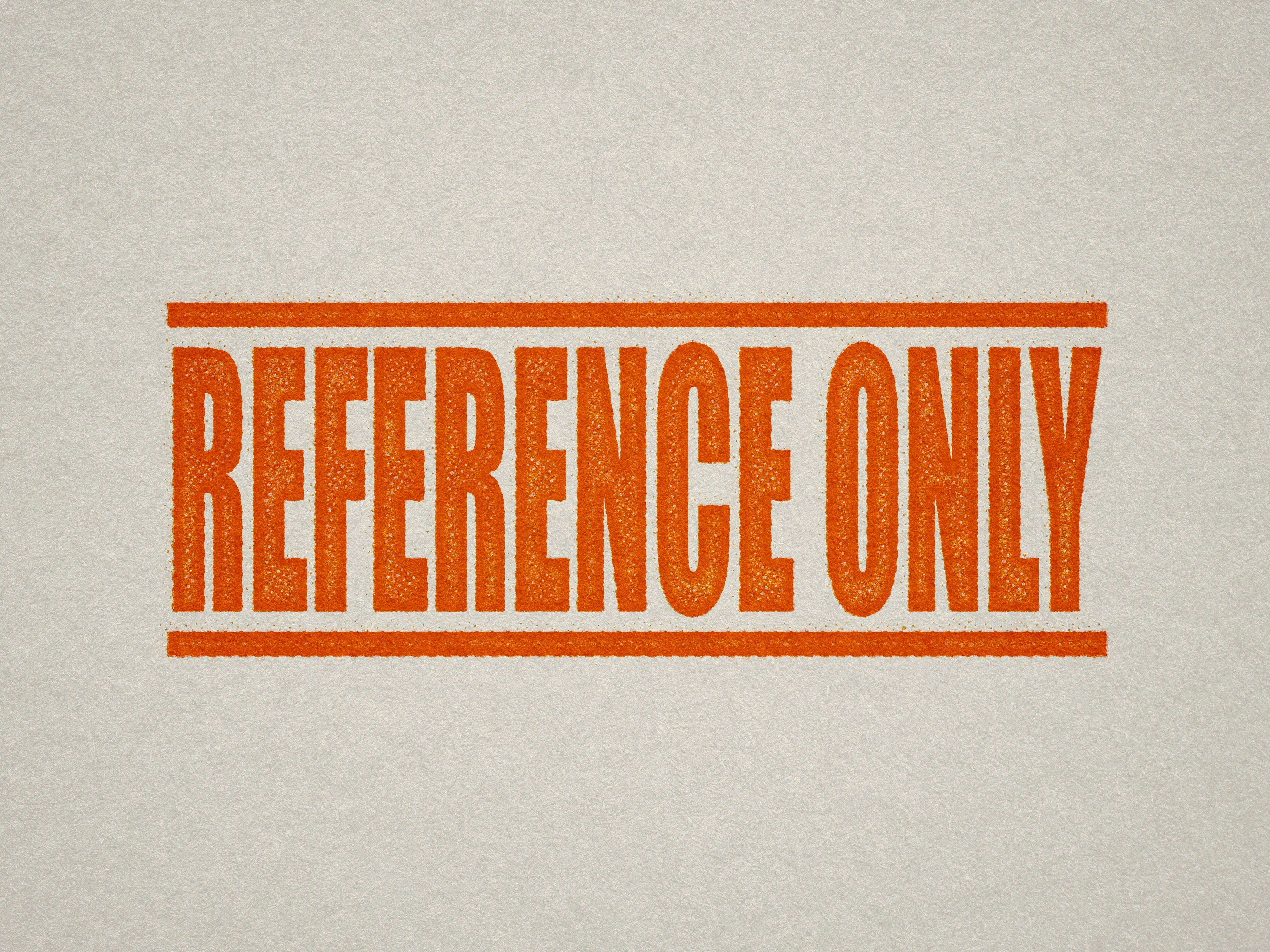 Reference Only Stamp