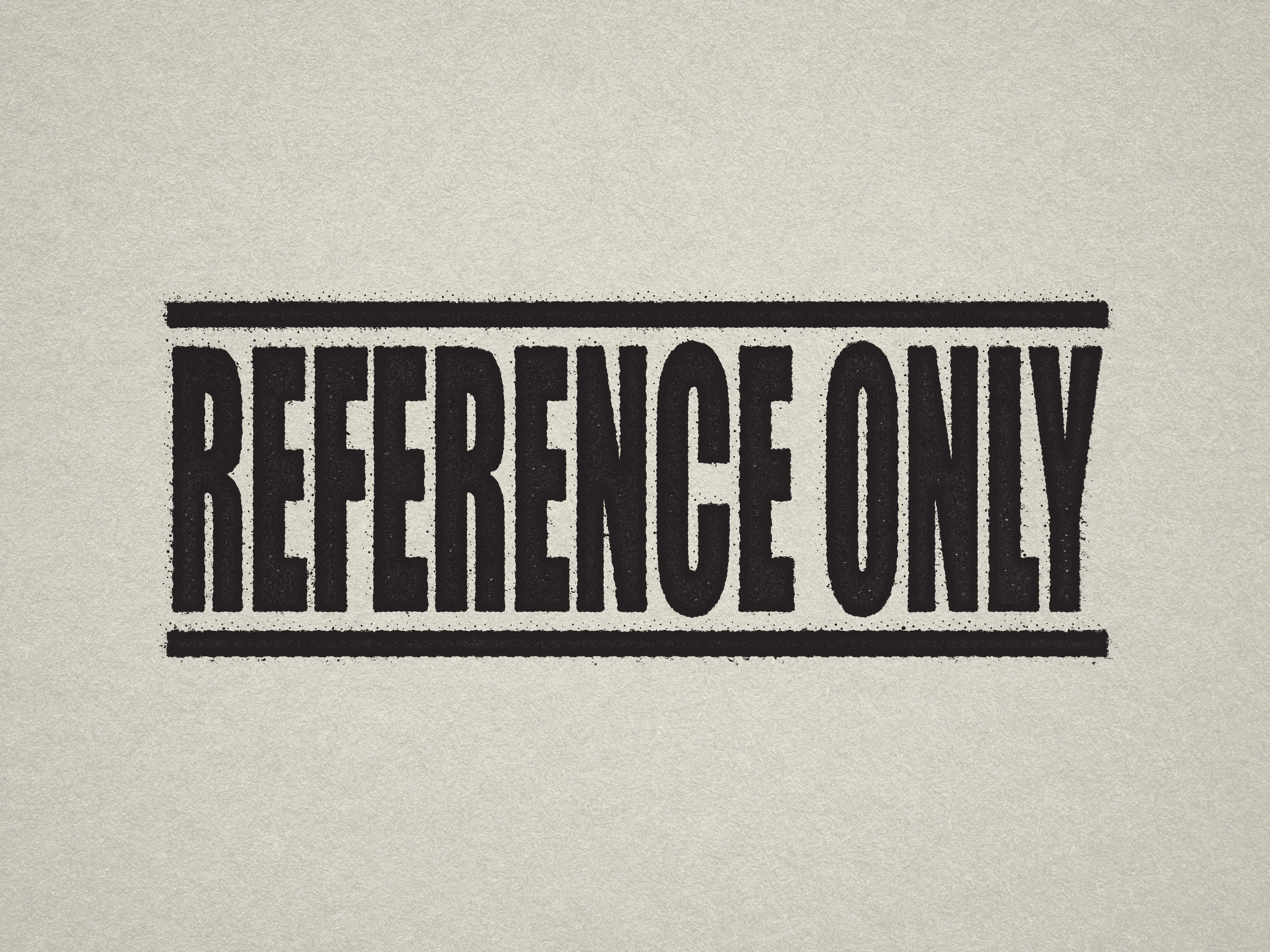 Reference Only Stamp