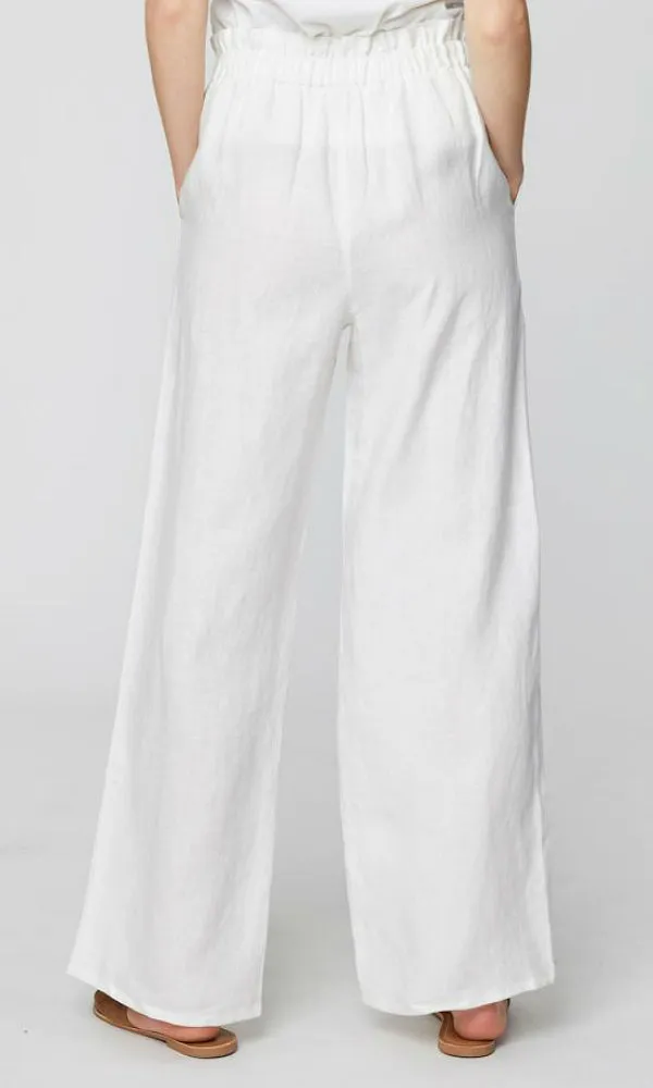 ROSA- Paperbag Waist Hemp Pants