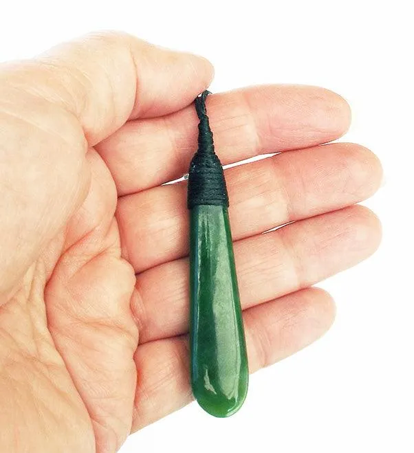 Simply Stunning Greenstone Drop Necklace