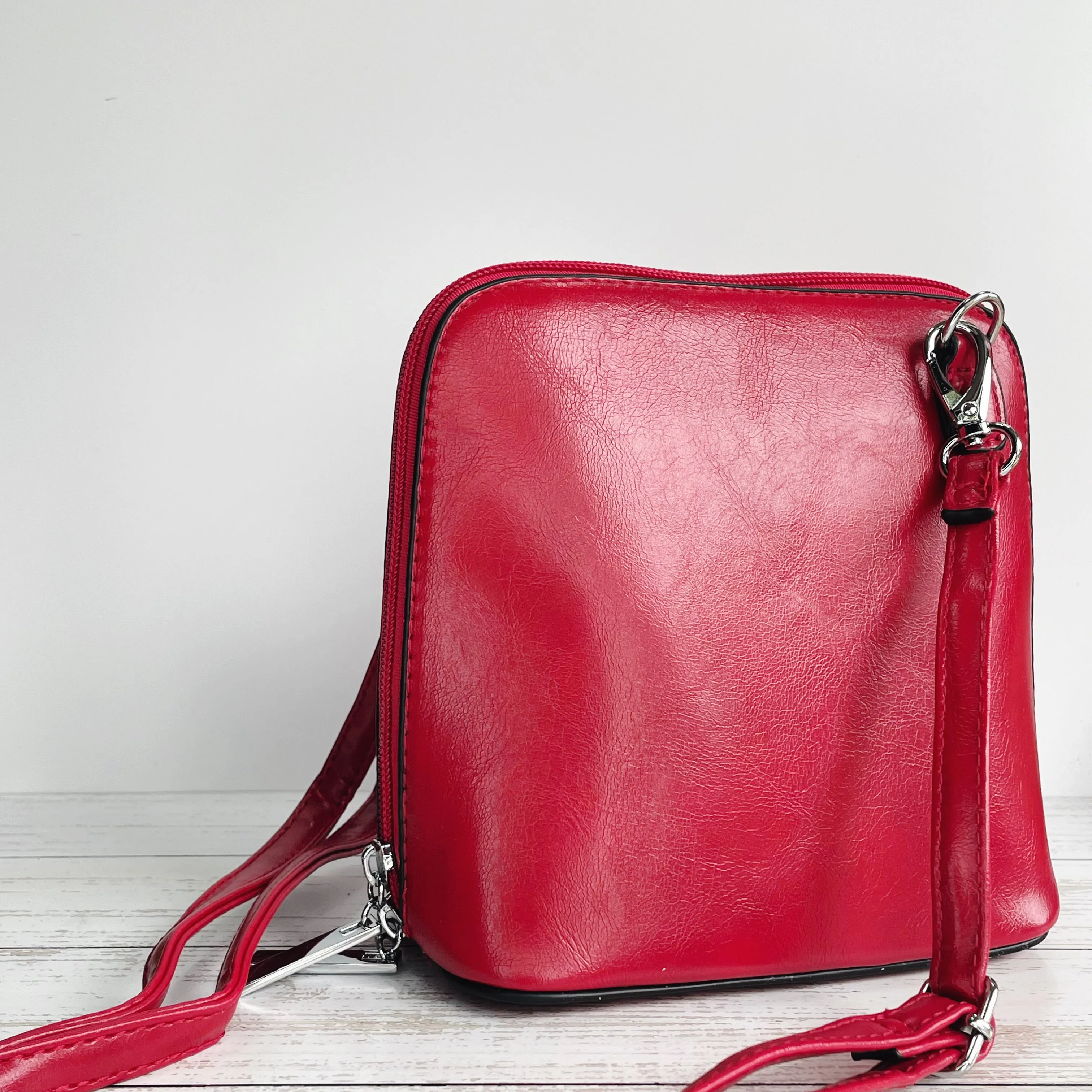 Small Cross Body Bag - Red