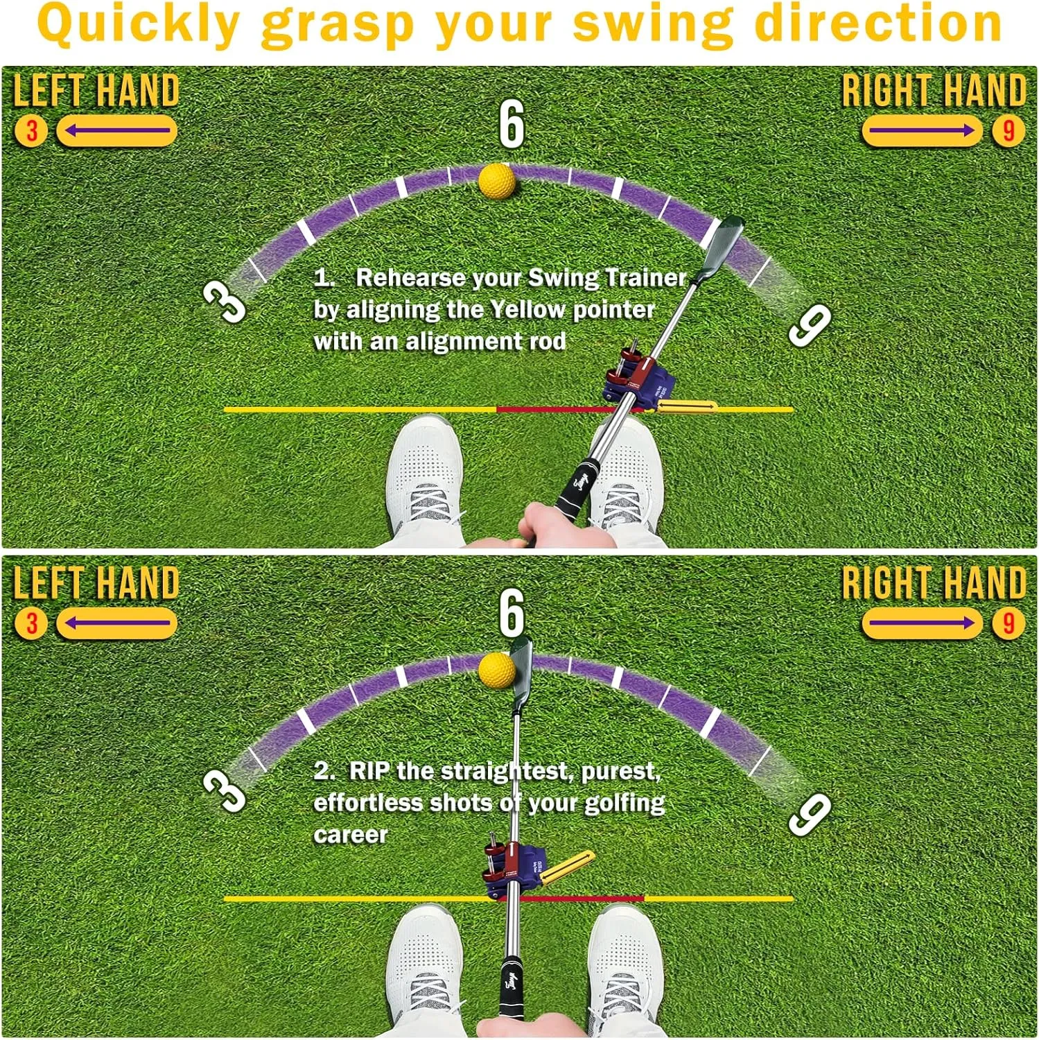 Straightaway Swing Trainer Improve Your Golf Precision Confidence