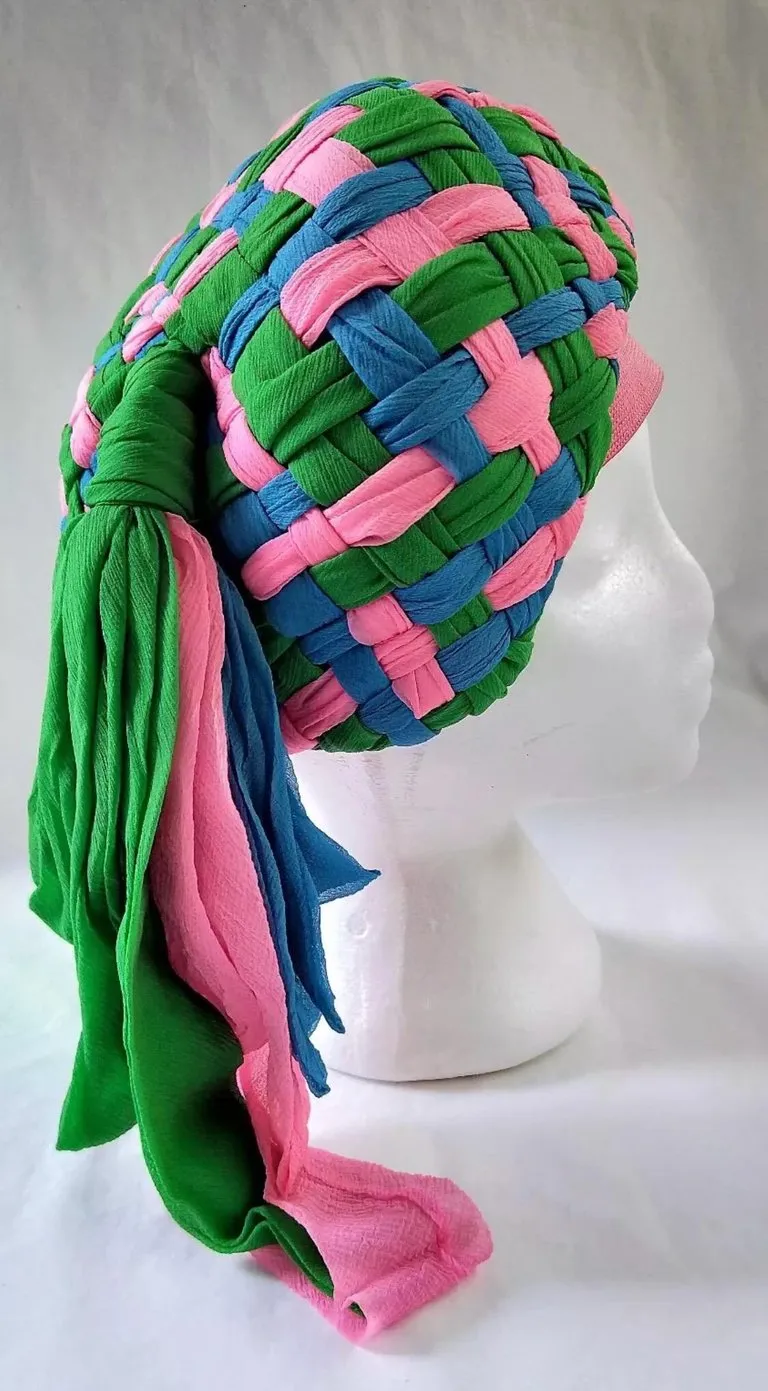 Stunning 1960's Mr Individual Melbourne Turban Hat