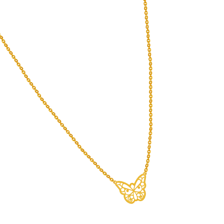 Stunning 22k Butterfly Shaped Gold Pendant