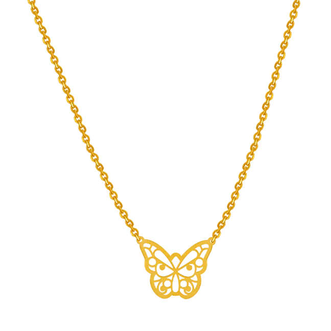 Stunning 22k Butterfly Shaped Gold Pendant