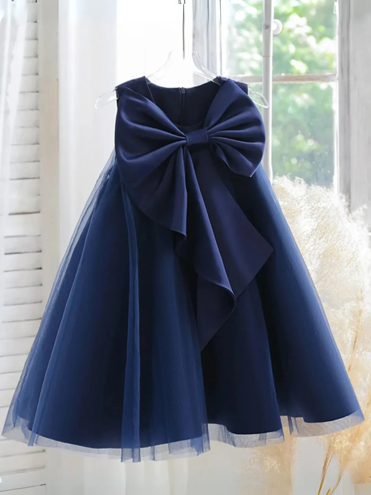 Stunning Beauty Statement Bow Tulle Dress