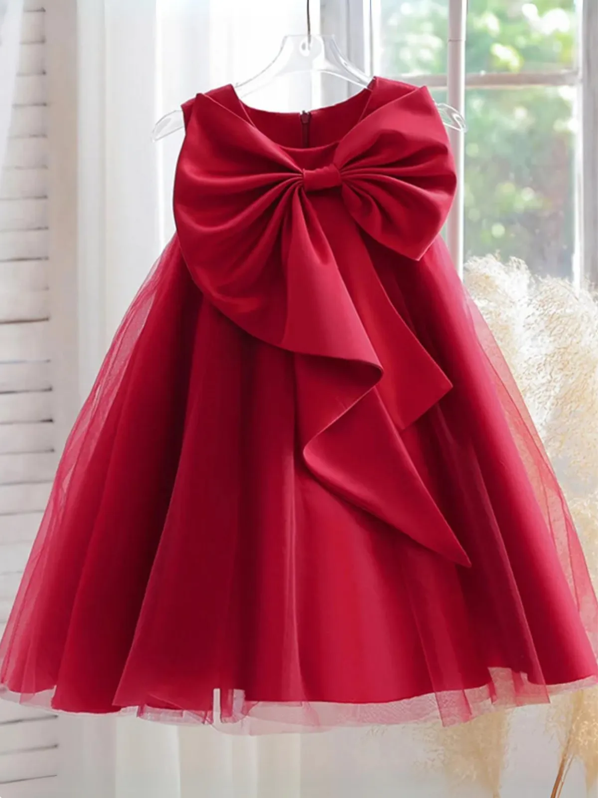 Stunning Beauty Statement Bow Tulle Dress