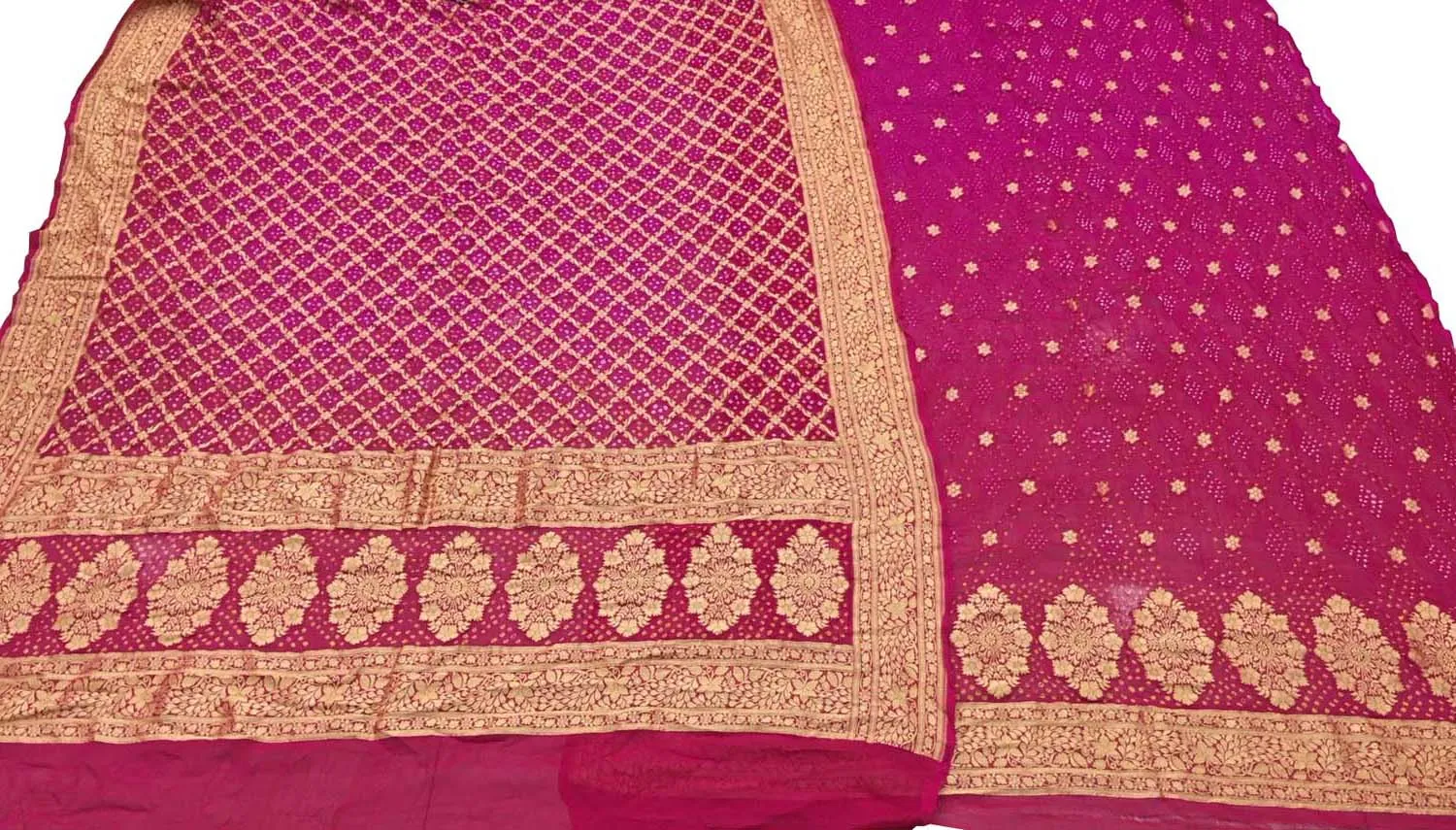 Stunning Pink Bandhani Georgette Suit Set