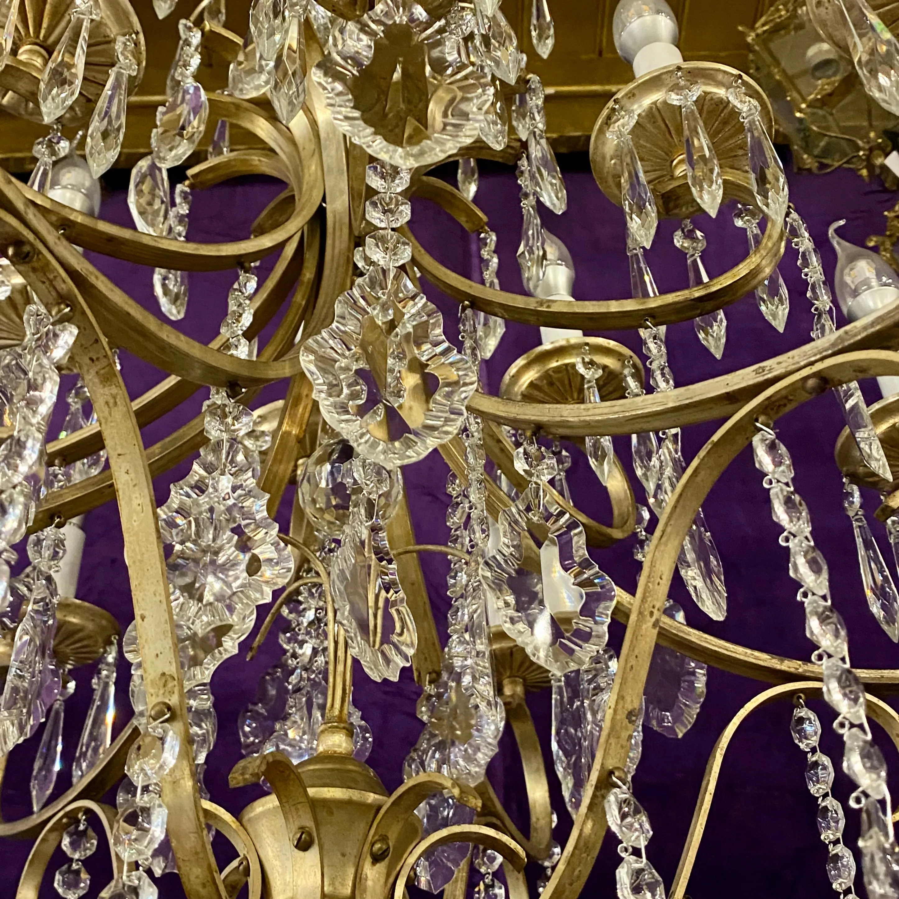 Stunning Silver Plated French Chandelier - SOLD