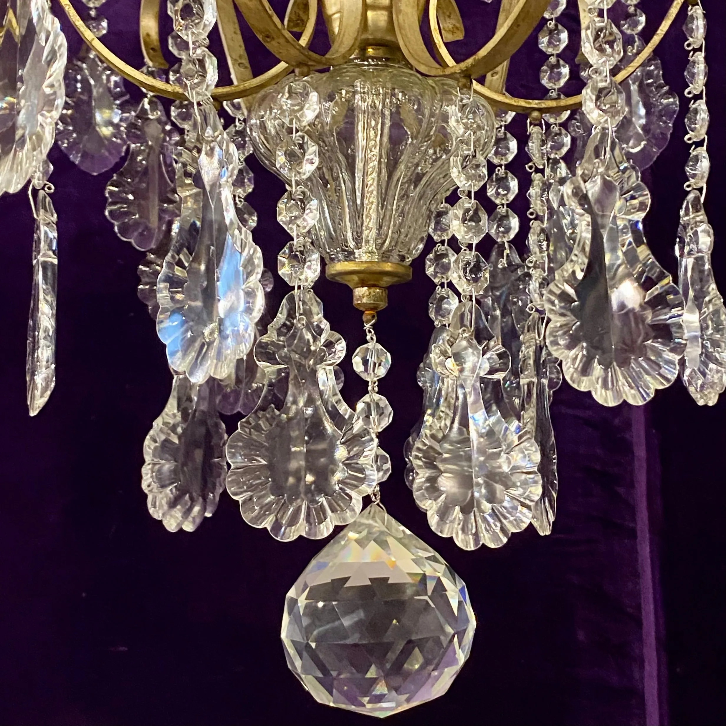 Stunning Silver Plated French Chandelier - SOLD