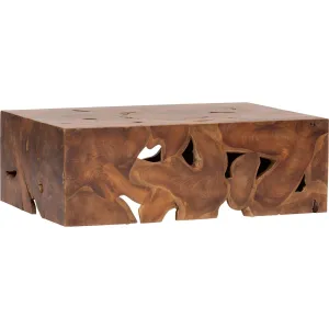 Teak Block Coffee Table