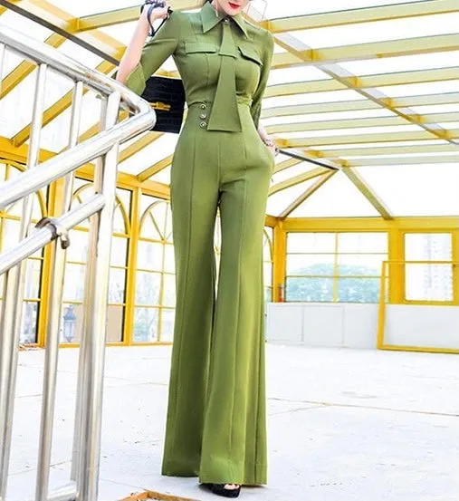 Tender Green Wide Leg 2 Piece Set