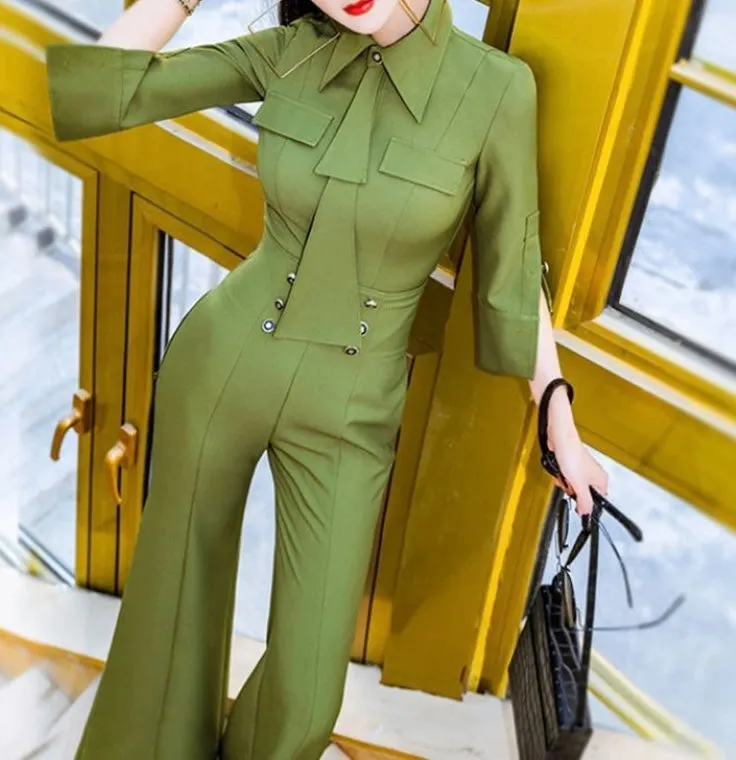 Tender Green Wide Leg 2 Piece Set