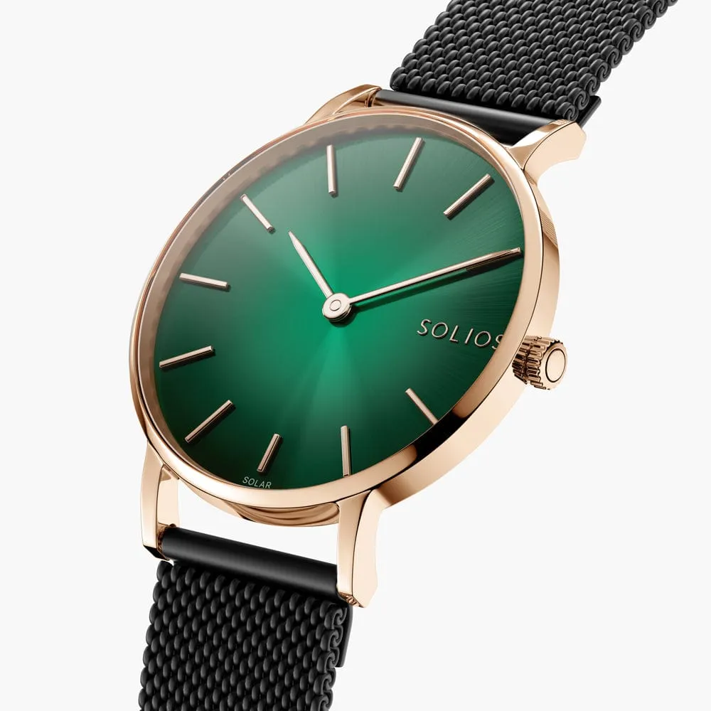 The Rainforest Classic | Green Dial - Rose Gold Case