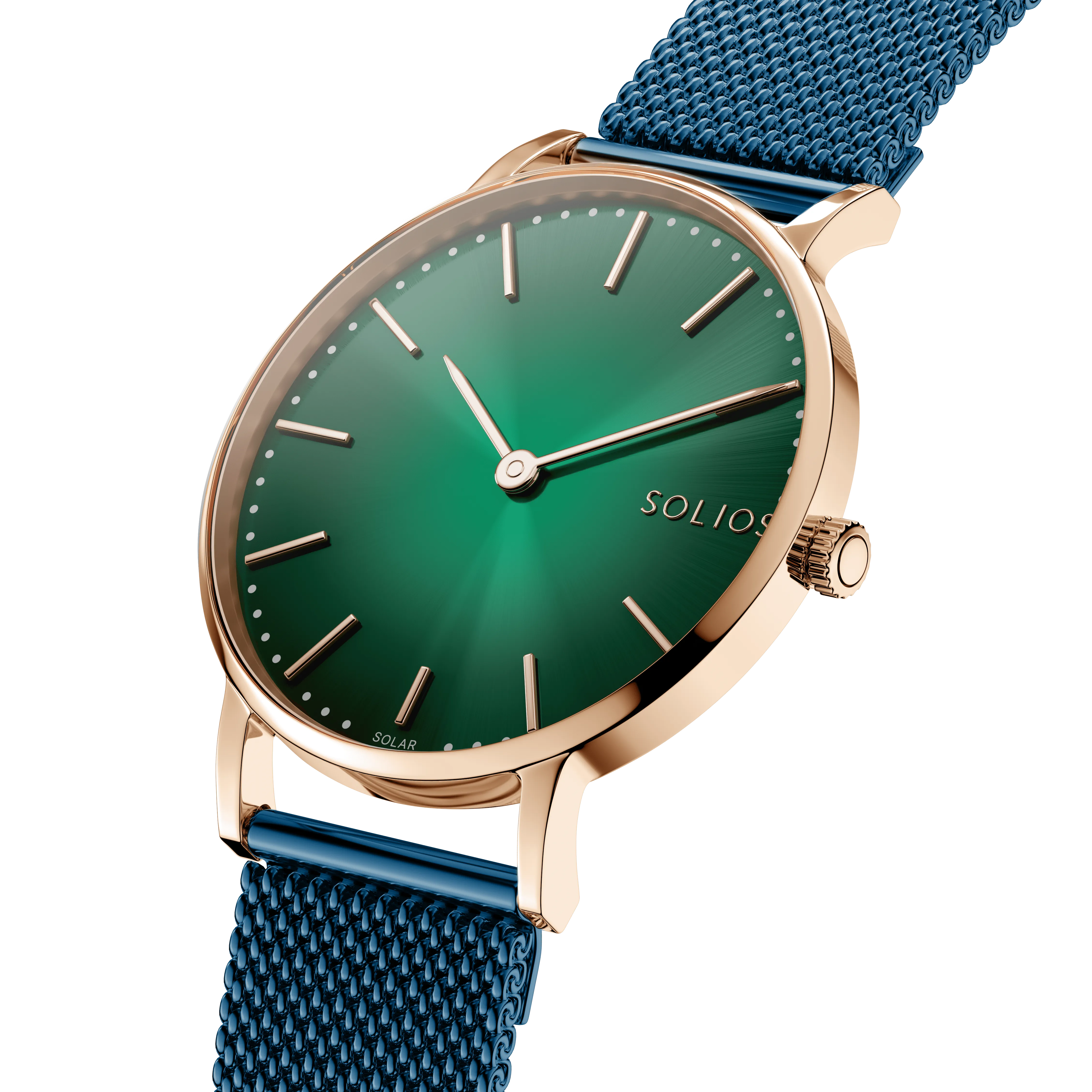 The Rainforest Classic | Green Dial - Rose Gold Case