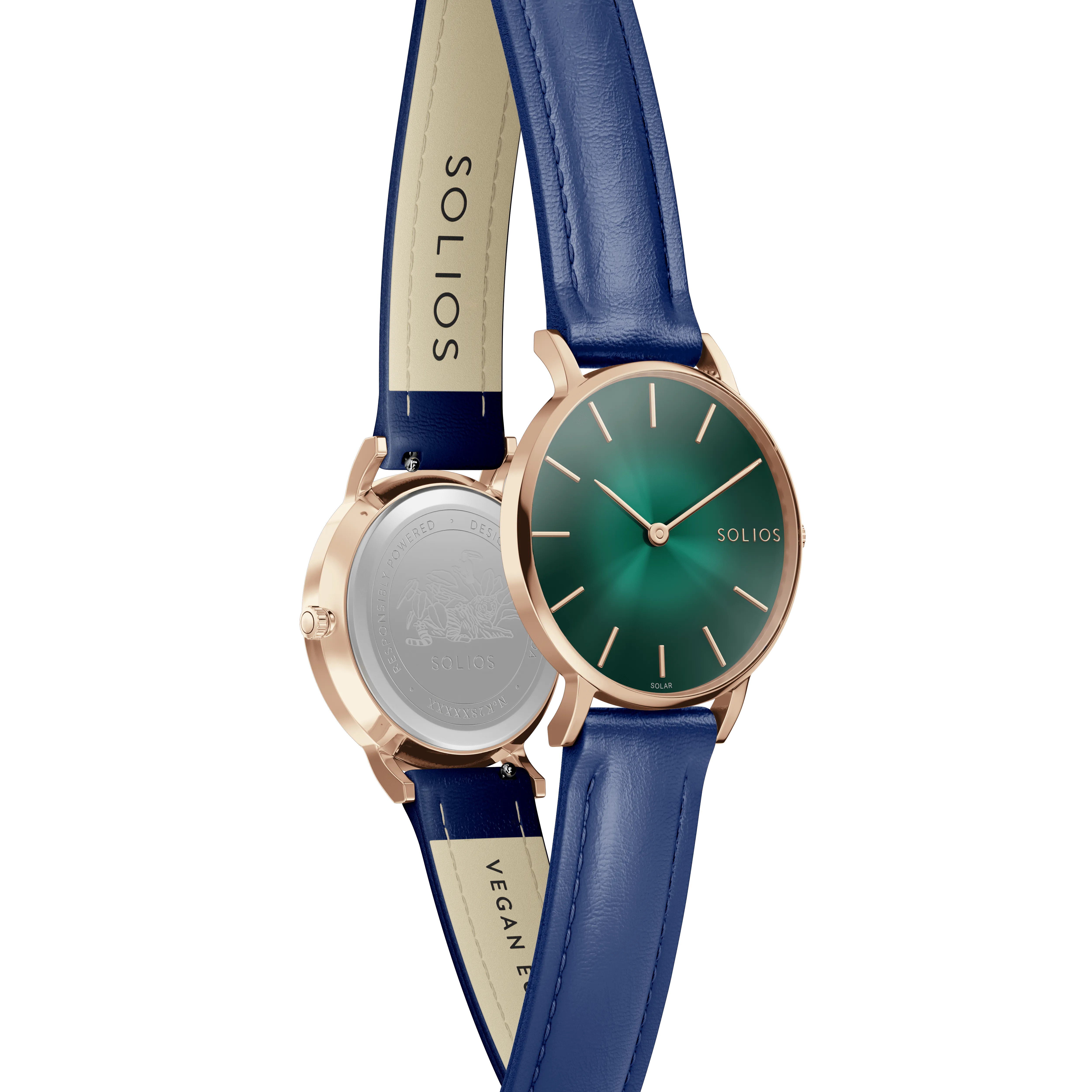 The Rainforest Classic | Green Dial - Rose Gold Case