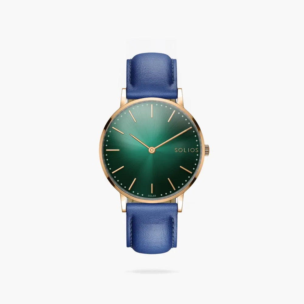 The Rainforest Classic | Green Dial - Rose Gold Case