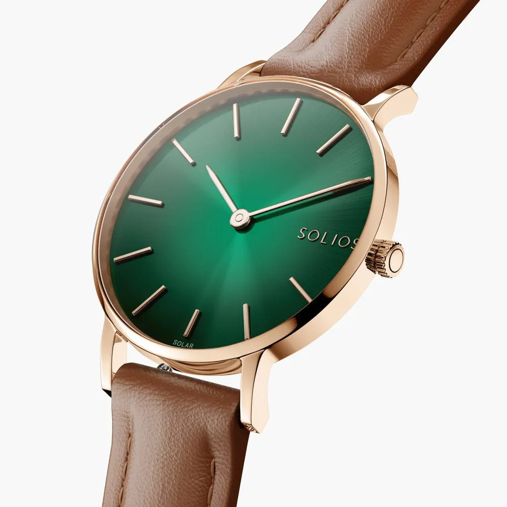 The Rainforest Classic | Green Dial - Rose Gold Case