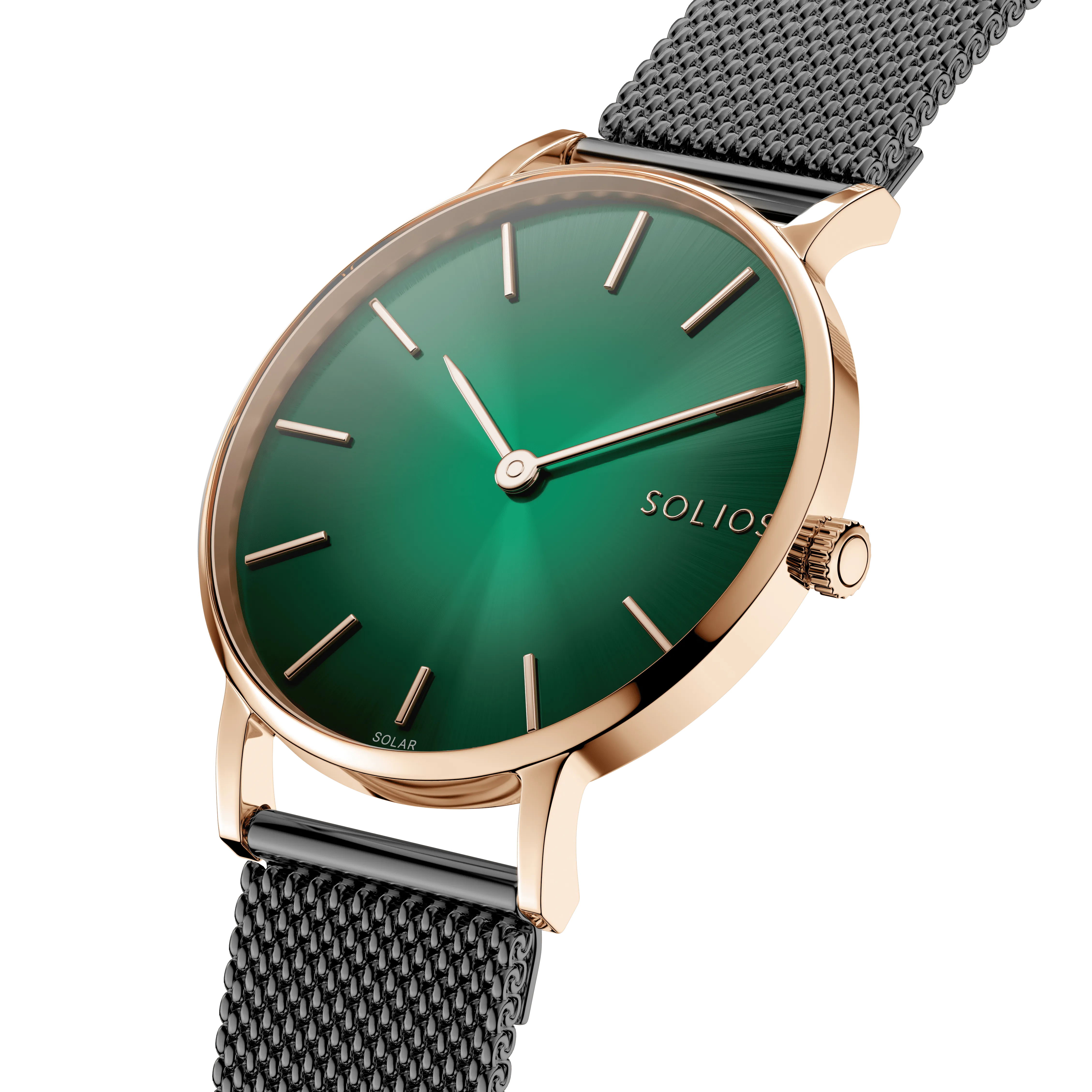 The Rainforest Classic | Green Dial - Rose Gold Case