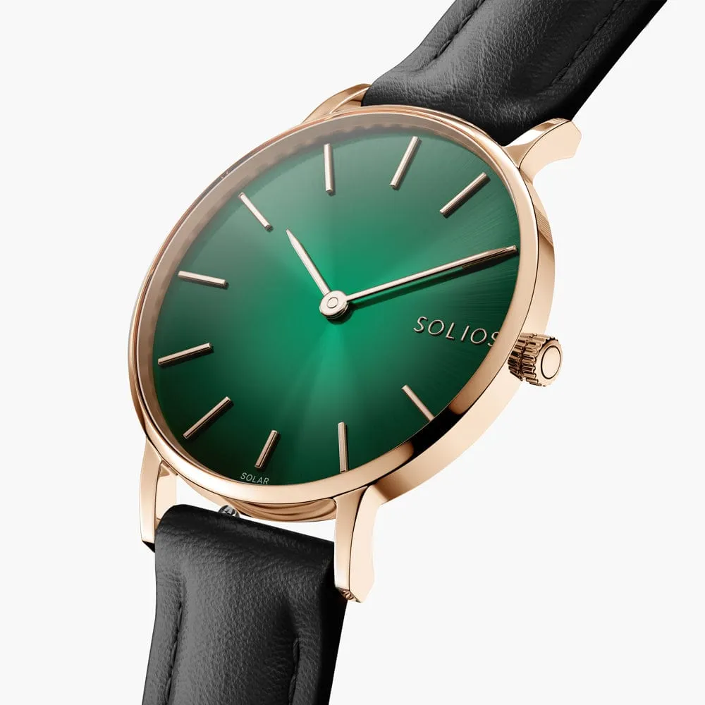 The Rainforest Classic | Green Dial - Rose Gold Case