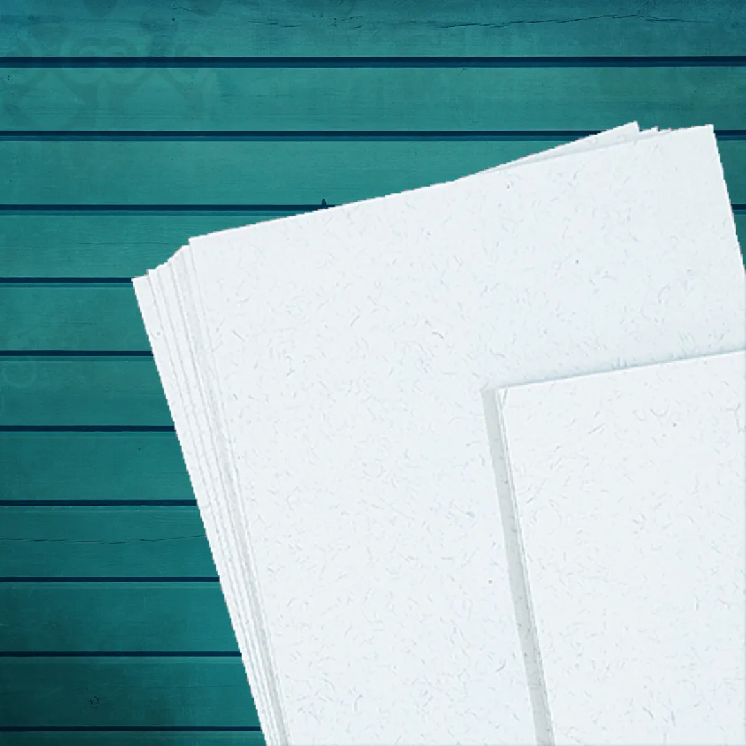 Threaded Handmade Paper Letter Heads Light Blue Colour