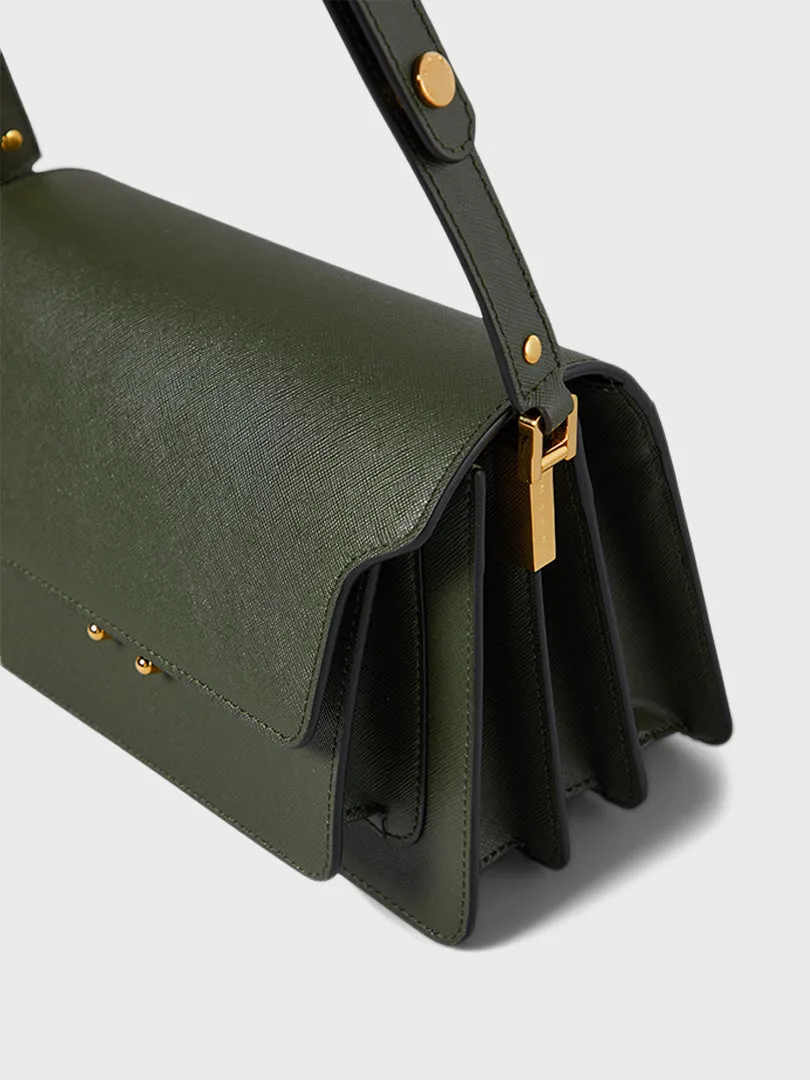Trunk Bag in Dark Green Grained