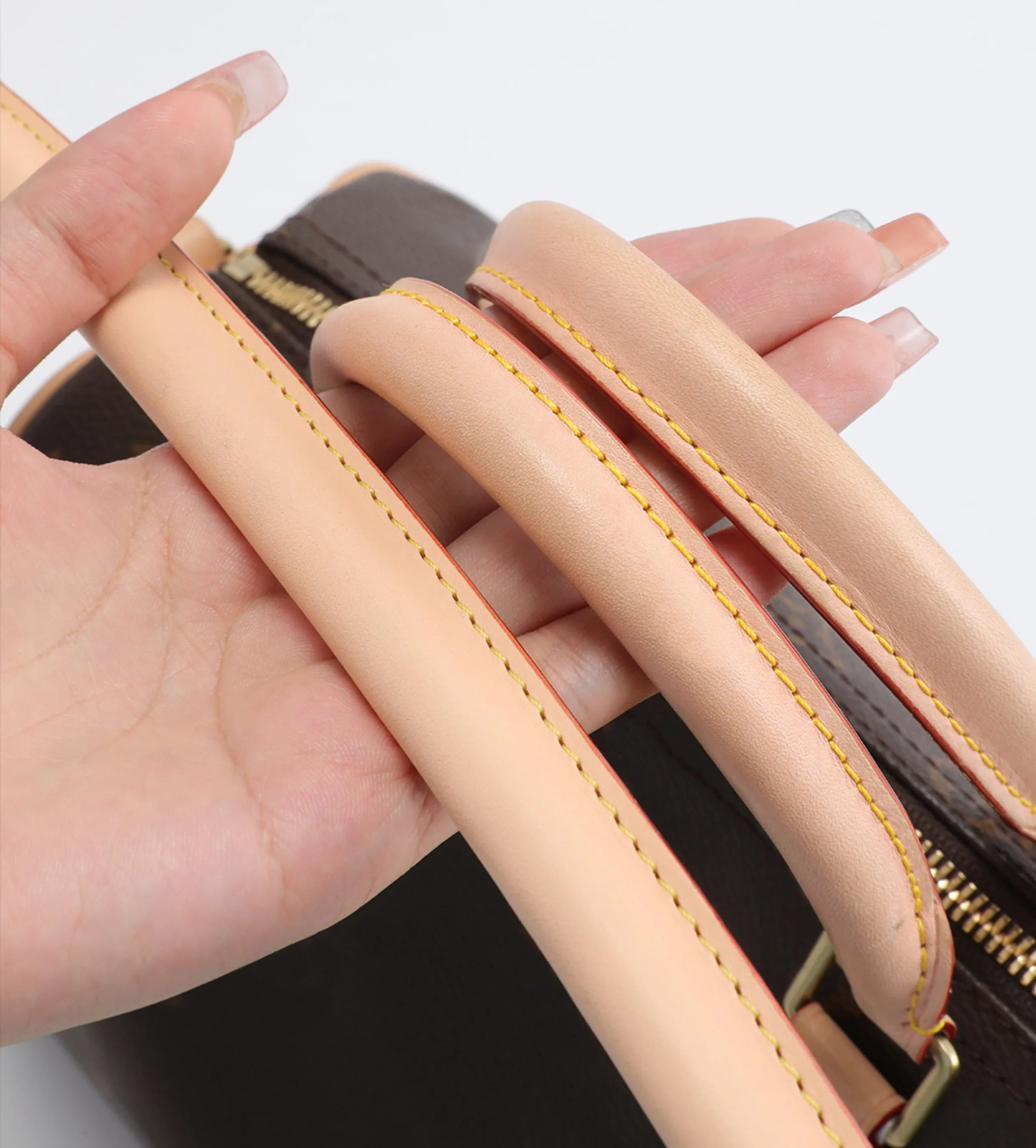 Underarm replacement strap for Speedy 20, 25, 30, genuine leather bag strap accessory.