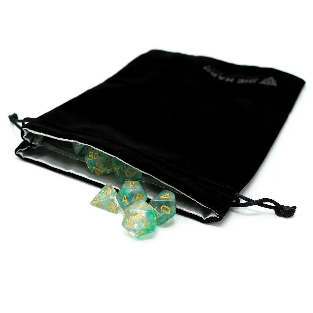 Velvet Dice Bag - Large Black