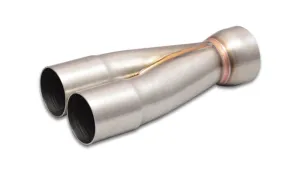 Vibrant 2-1 Merge Collector — 2.000" Inlet ID x 2.500" Merge Outlet OD 304 Stainless (10355)