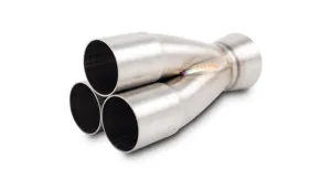 Vibrant 3-1 Merge Collector —  1.625" Inlet ID x 2.500" Merge Outlet OD 304 Stainless (10332)