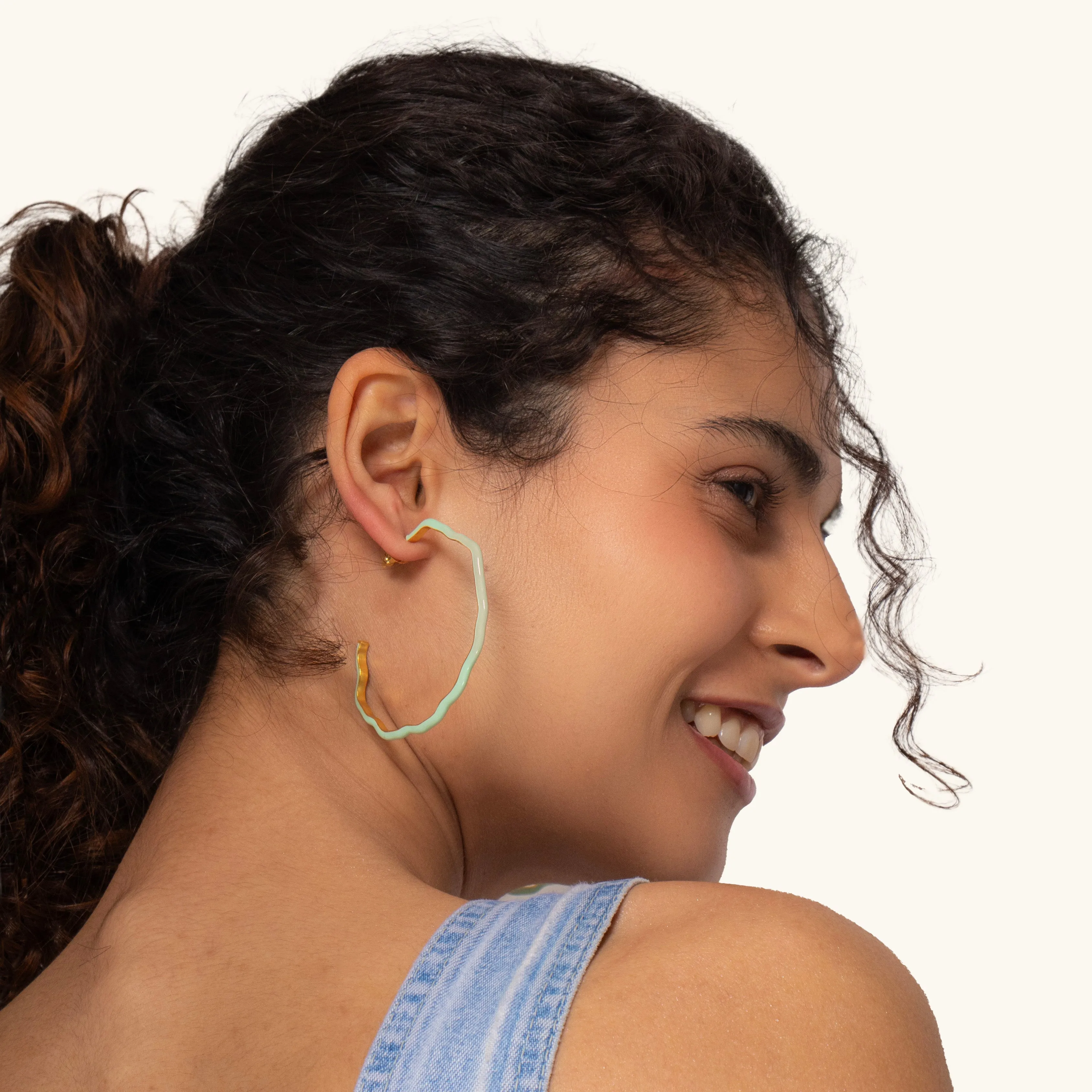Vibrant Bloom Hoops