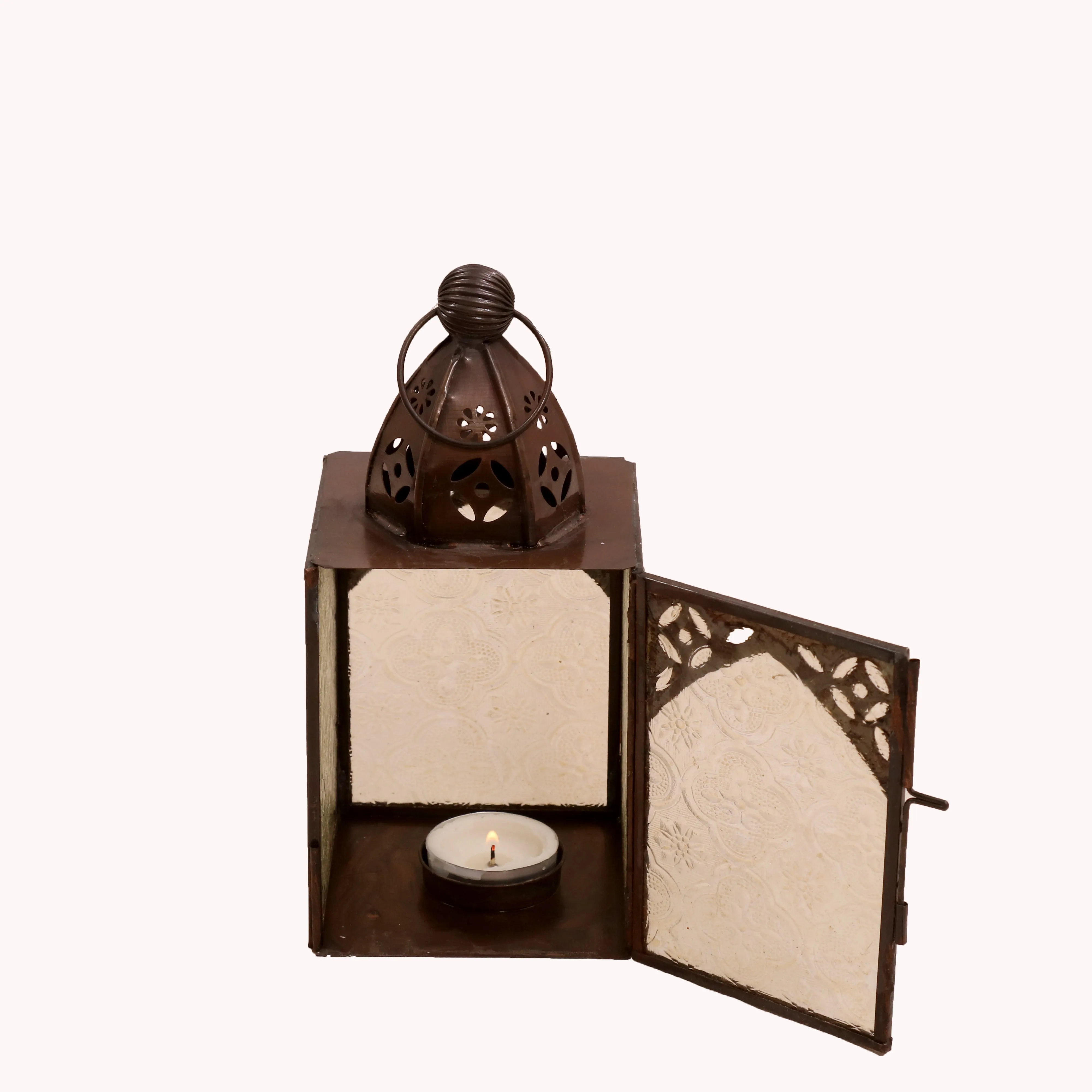 Vibrant Copper Candle Holder