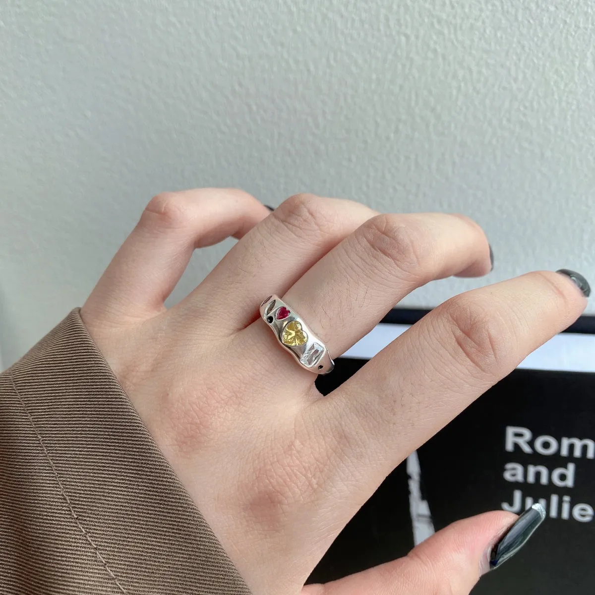 Vibrant Heart Multi-Stone Ring