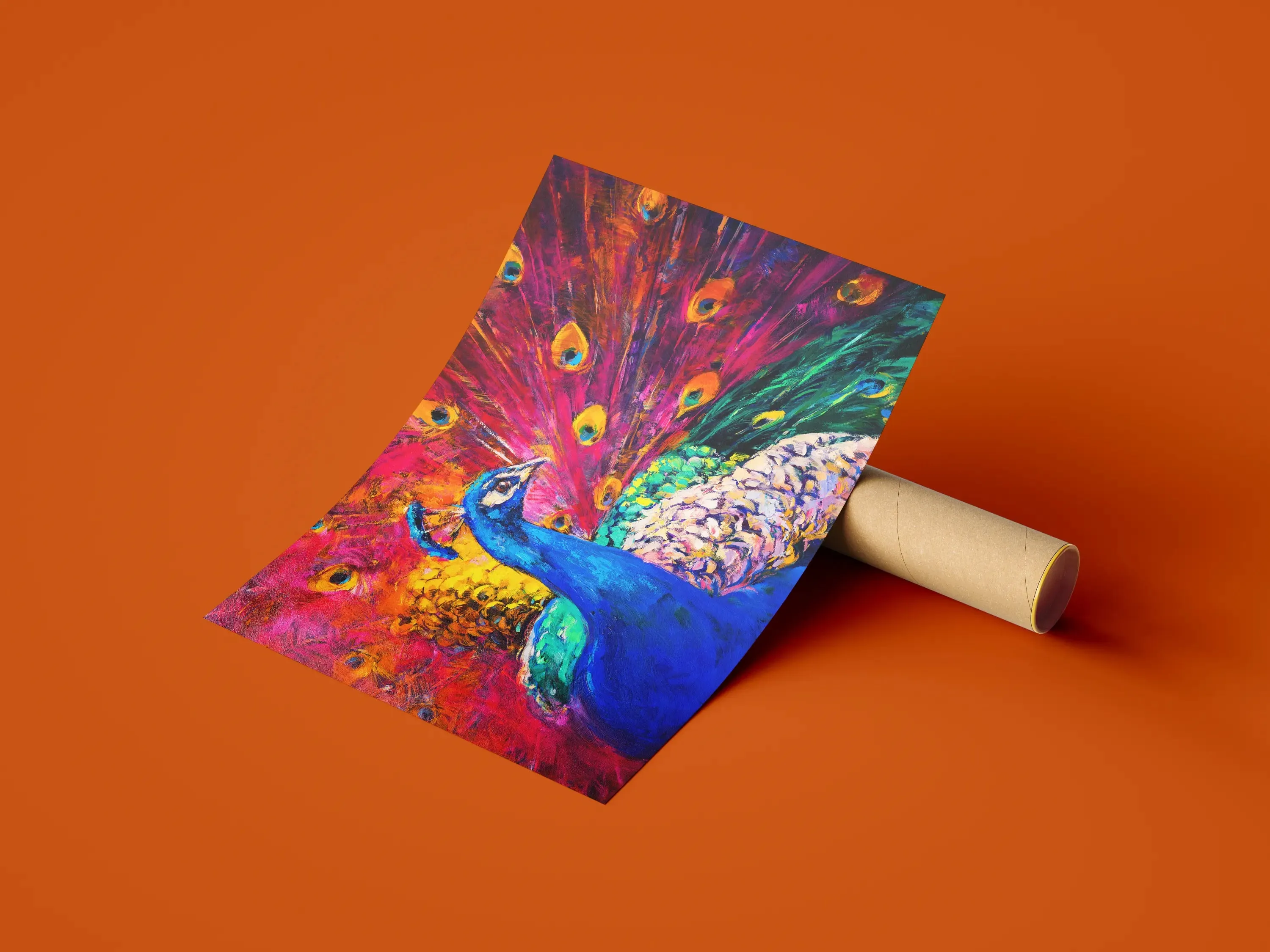 Vibrant Peacock Beauty