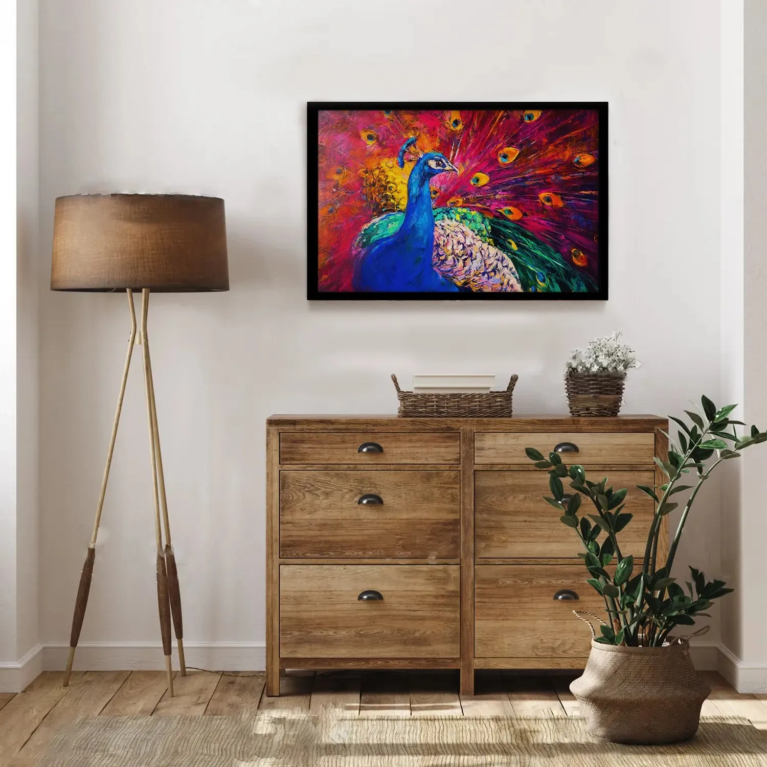 Vibrant Peacock Beauty