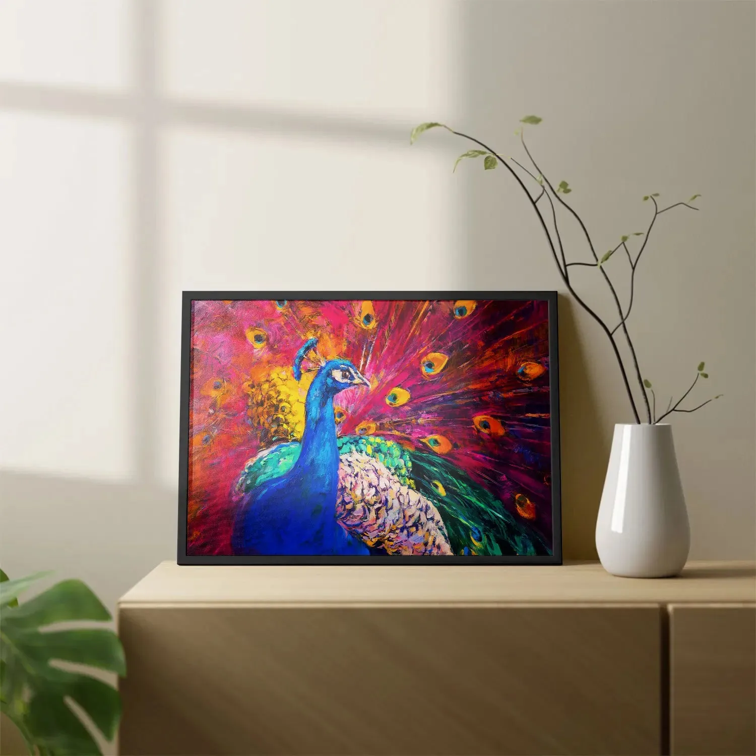 Vibrant Peacock Beauty