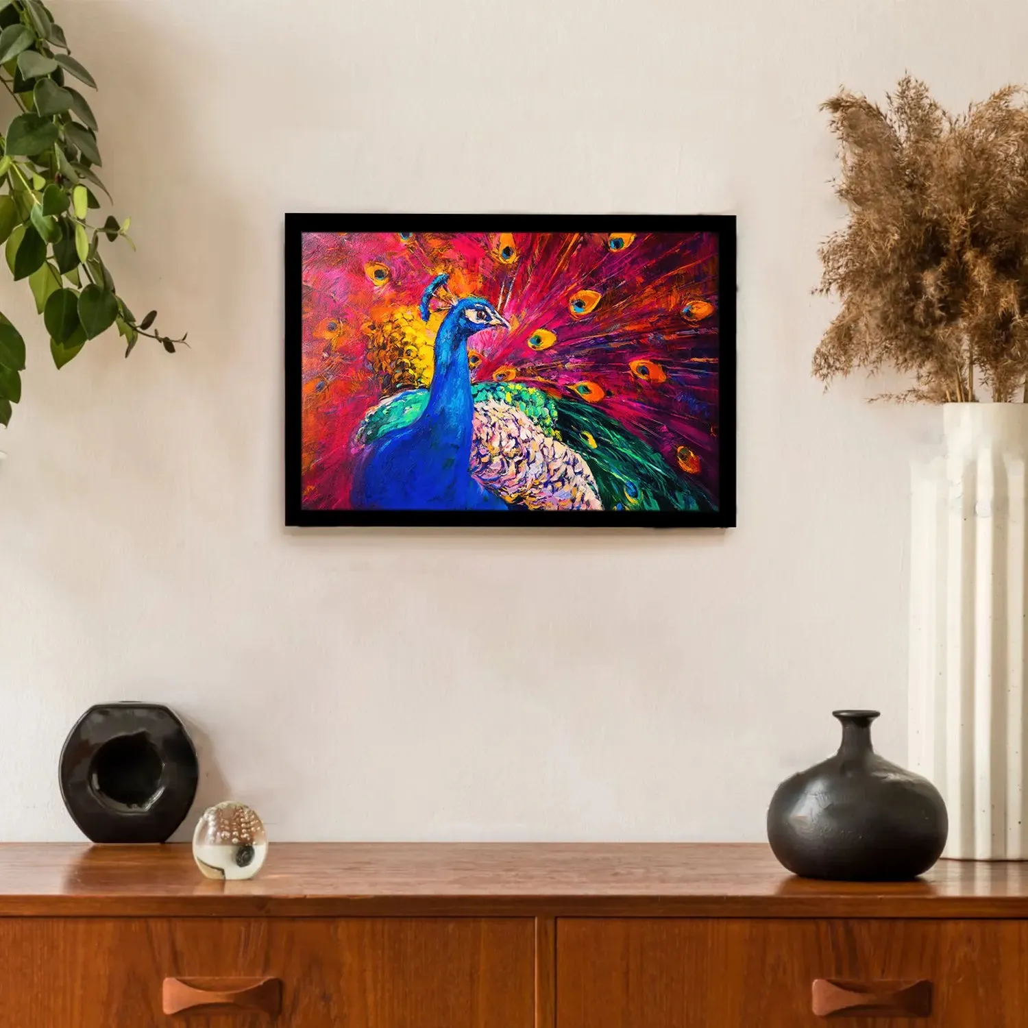Vibrant Peacock Beauty