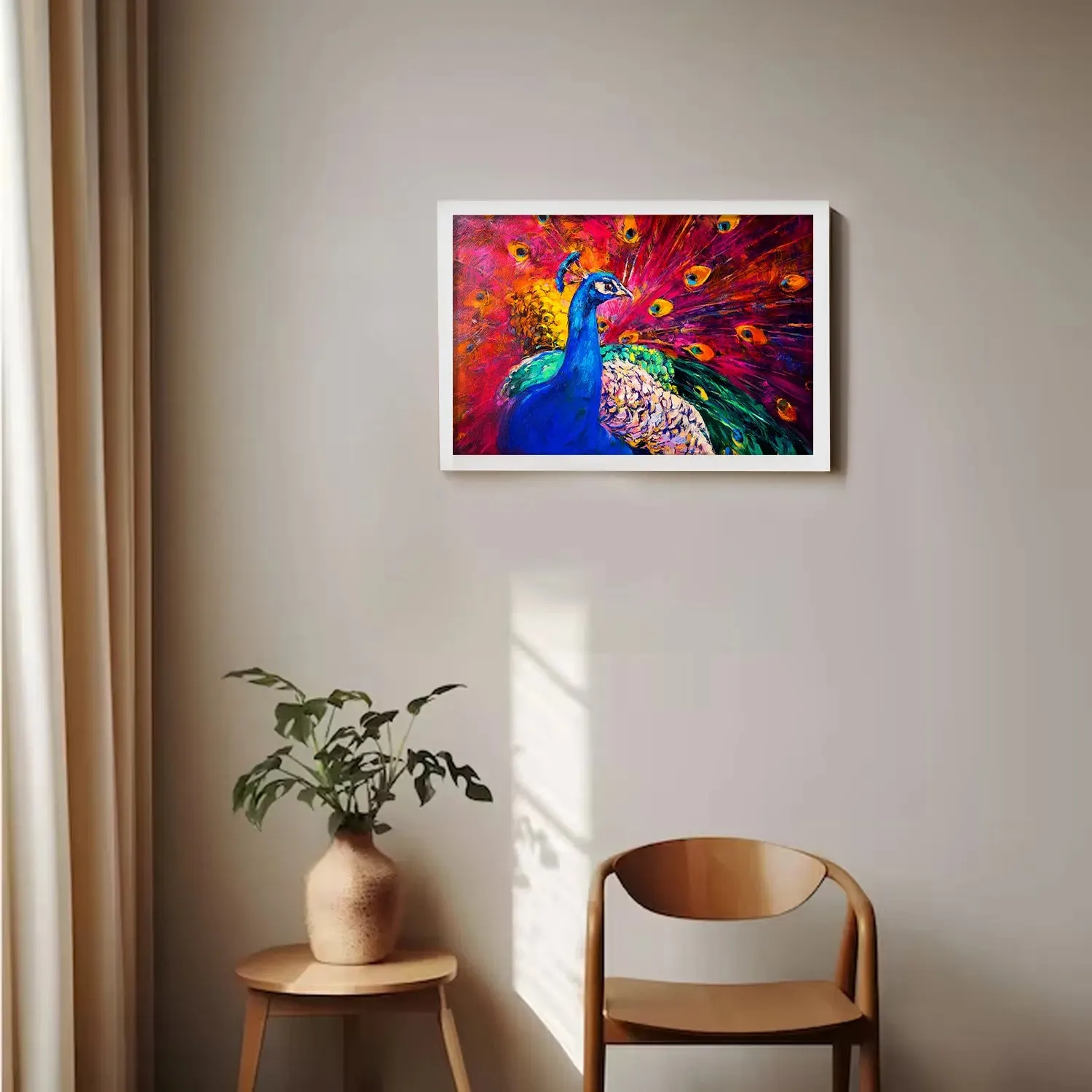 Vibrant Peacock Beauty