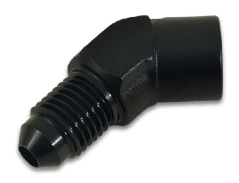 Vibrant Performance 45 Degree 3 AN Male to 1/8 in NPT Male Adapter - Black