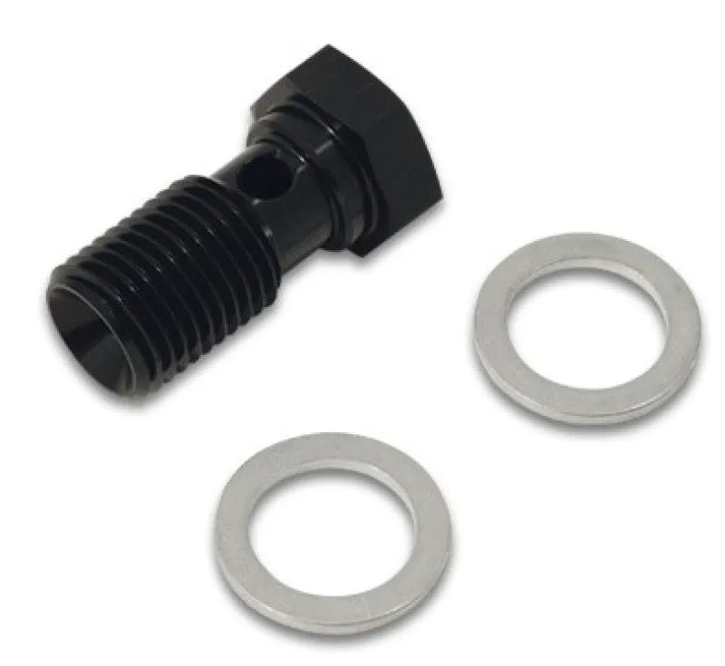 Vibrant Performance Banjo Bolt - Single Banjo - 12 mm x 1.000 Thread - 20 mm Length - Black (Pair)
