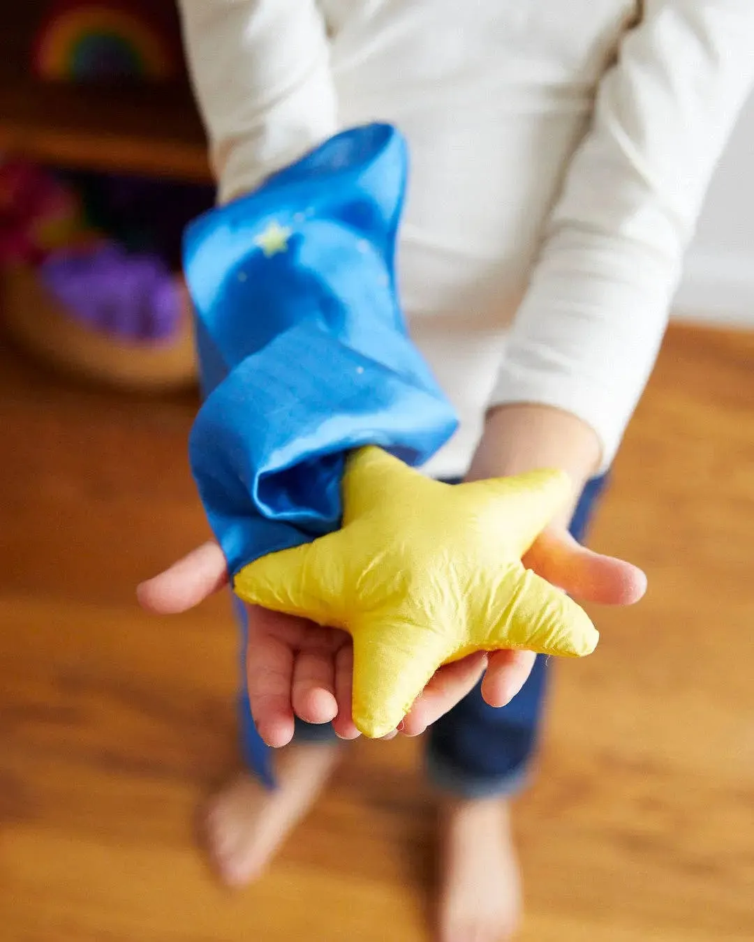 Waldorf Toy for Throwing, Movement Play: Rainbow