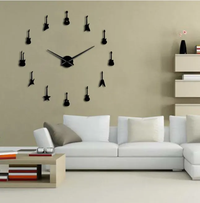 Wall clock living room bedroom creative 3D stereo mute home modern stylish decoration