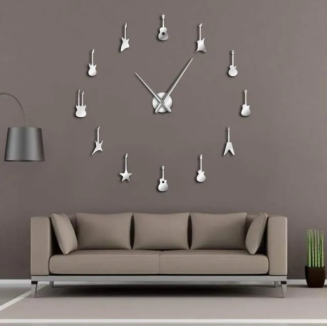 Wall clock living room bedroom creative 3D stereo mute home modern stylish decoration