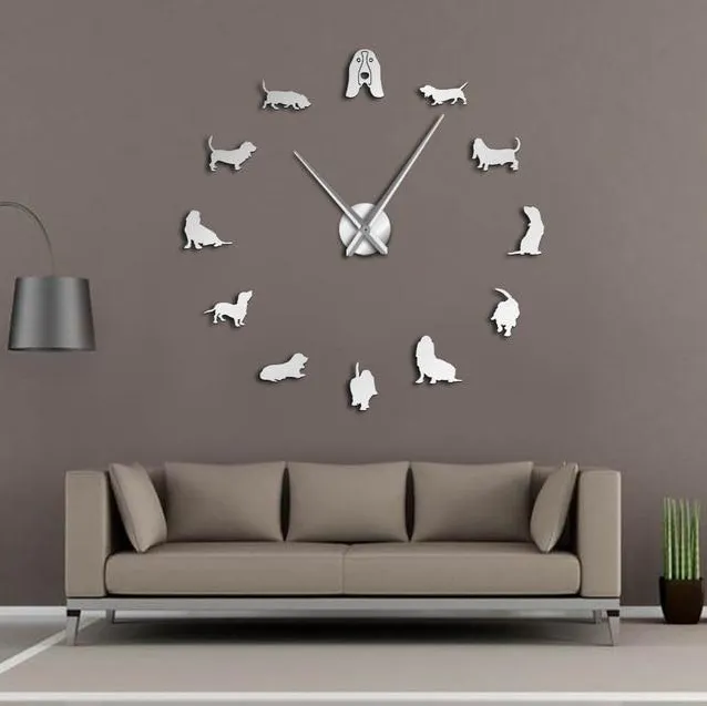 Wall clock living room bedroom creative 3D stereo mute home modern stylish decoration